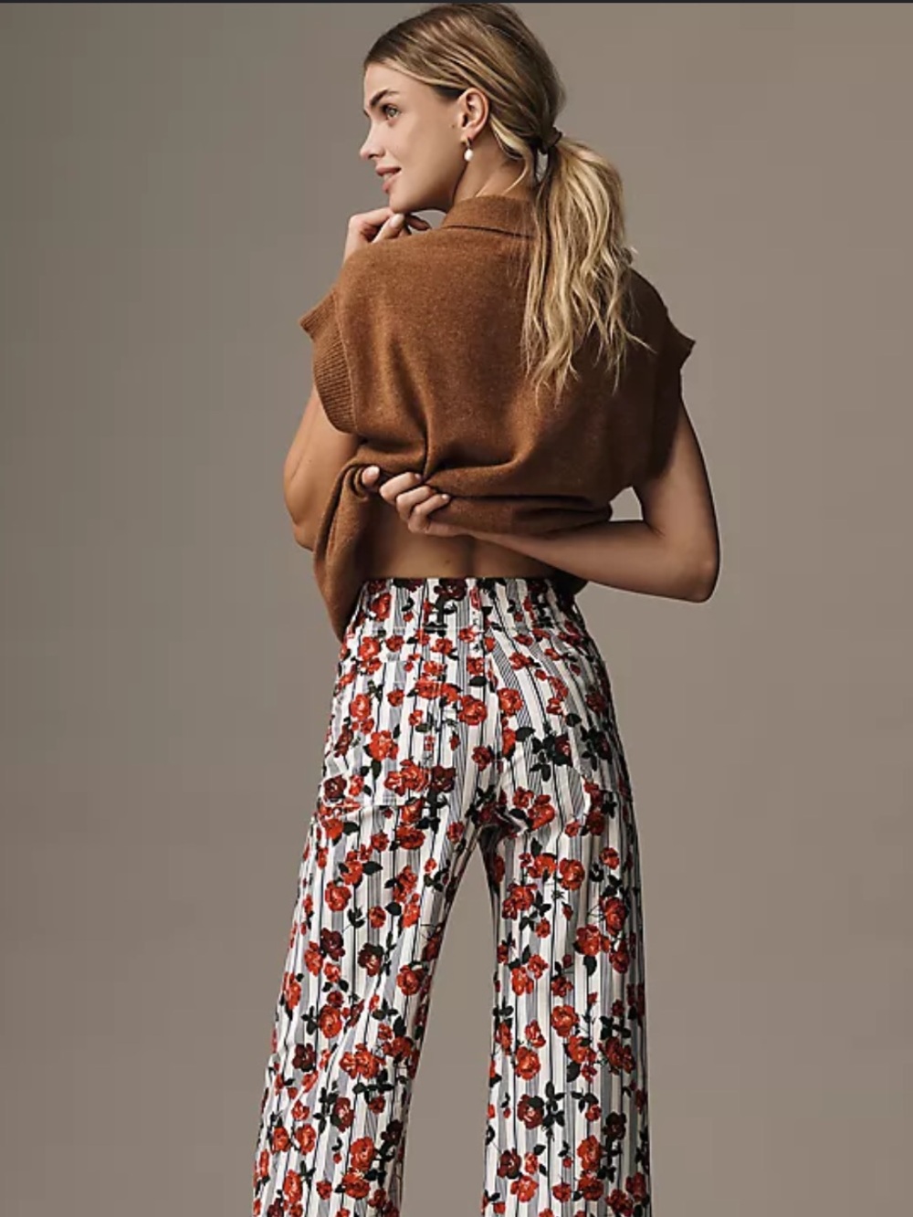 Maeve The Colette Cropped Wide-Leg Trousers in Magic Fabric Edition- 32 Tall